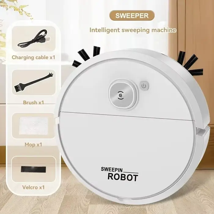 Robot aspirateur 2025, forte aspiration 4000Pa, recharge automatique, autonettoyant, anti-emmêlement