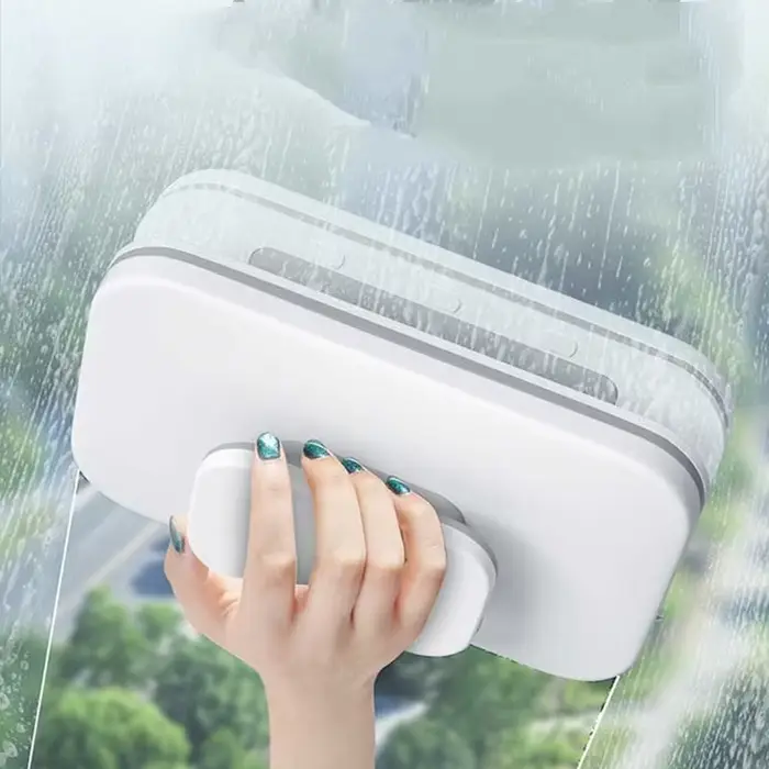 Nettoyeur de vitres magnétique Double face-grattoir à verre