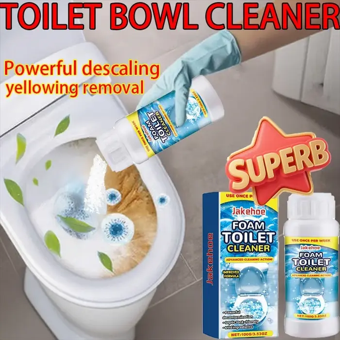 Nettoyant WC en mousse, nettoyage en profondeur, forte décontamination et élimination des odeurs, adapté aux toilettes à la turque, aux urinoirs et aux réservoirs de toilettes