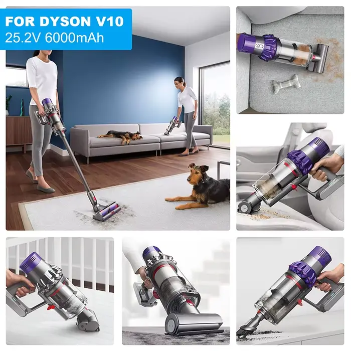 6000mAh 25.2V pour Dyson V10 batterie