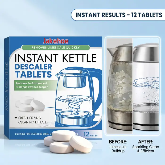 Pastilles effervescentes détartrantes pour bouilloire, nettoyant universel anti-taches pour chaudière et théière, traitement domestique contre le calcaire