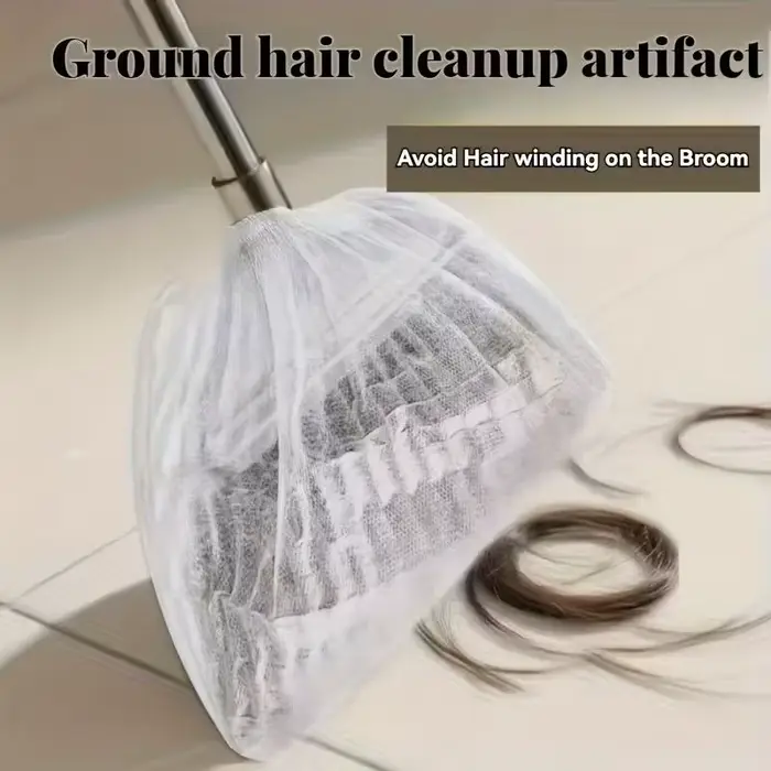 50 housses de balai jetables – Adsorption électrostatique pour cheveux et poussière