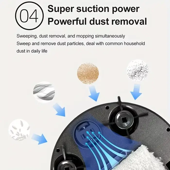 Nouveau robot aspirateur intelligent 3-en-1 2026