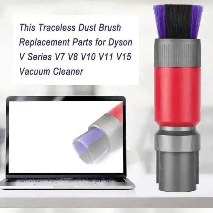 Tête de brosse anti-rayures pour l'élimination de la poussière et tuyau d'extension flexible pour aspirateurs sans fil Dyson V7 V8 V10 V11 V15