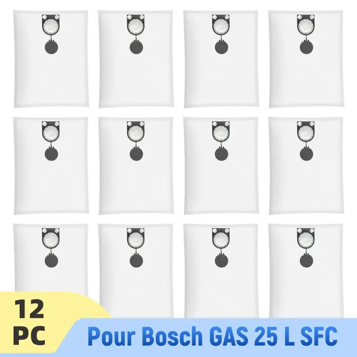 Sacs d'aspirateur pour Bosch GAS 25 L SFC Professional/ 50 VPE SFC