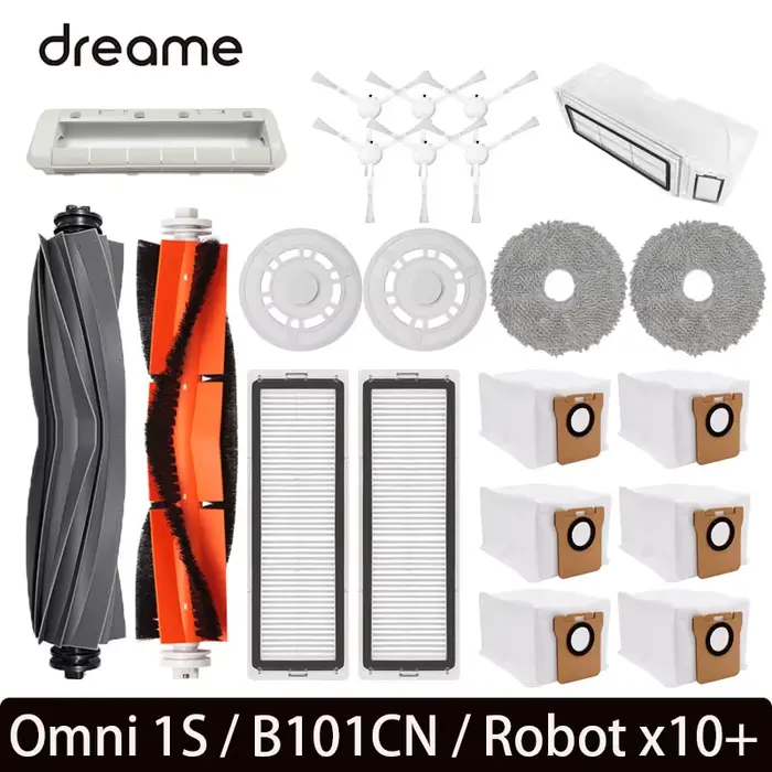 Pour xiaomi x10 plus accessoires Mijia Omni 1S B101CN Robot aspirateur brosse latérale principale fi