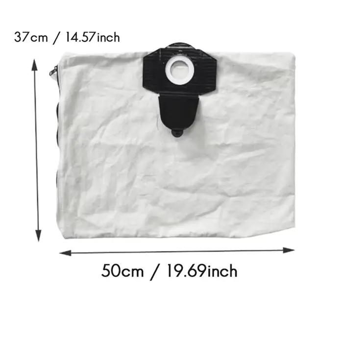 B47B-sac à poussière à fermeture éclair lavable pour aspirateur seau Karcher WD2S WD3S série WD