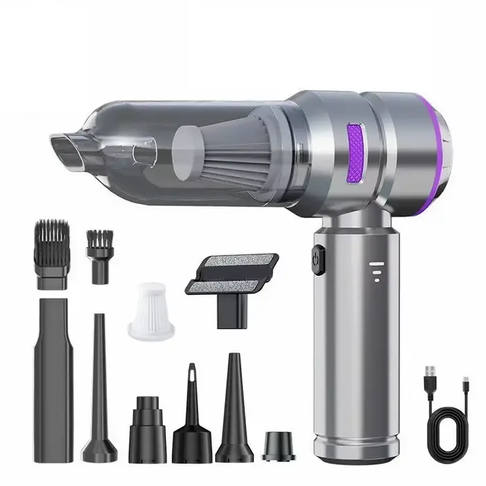 Aspirateur de voiture haute puissance, portable, sans fil, avec moteur sans balais, machine de netto