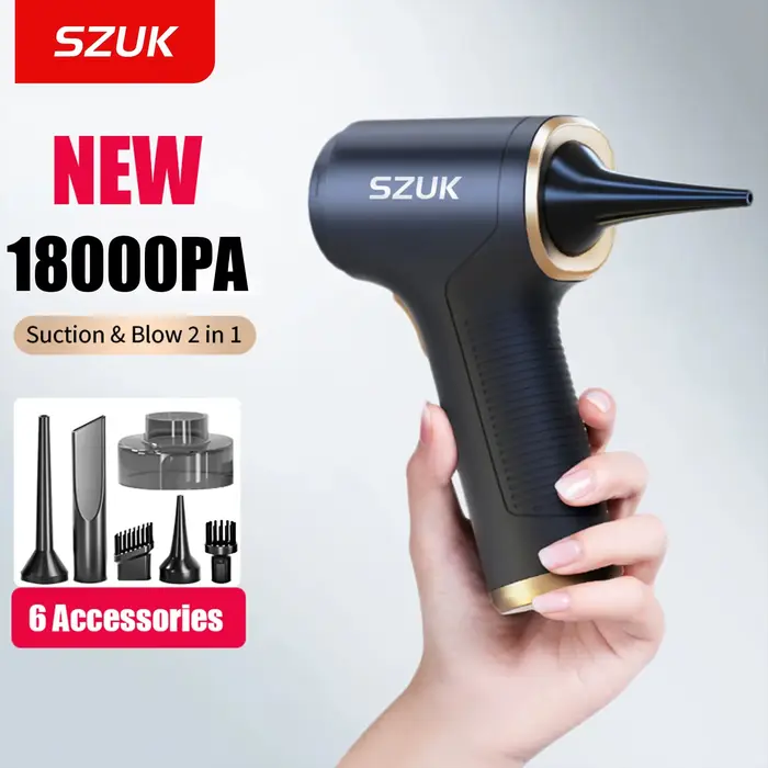 SZUK 18000PA aspirateur de voiture Mini plumeau Portable Machine de nettoyage à main appareil ménager puissant