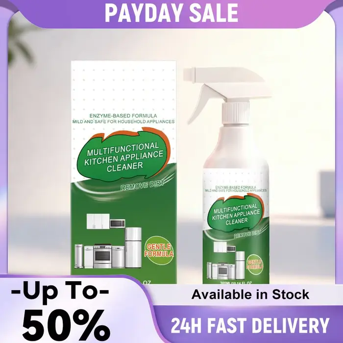 Nettoyant Moussant Enzymatique Multi-usages 300ml – Dégraissant Puissant à Base d'Enzymes pour Cuisi