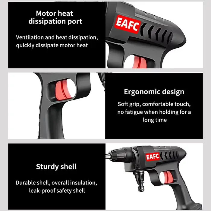 300W 60Bar sans fil haute pression lave-auto pistolet de lavage Auto propre générateur de mousse