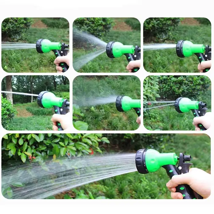 Pistolet de lavage de voiture haute pression 7 fonctions avec tuyau d'extension flexible pour nettoyage