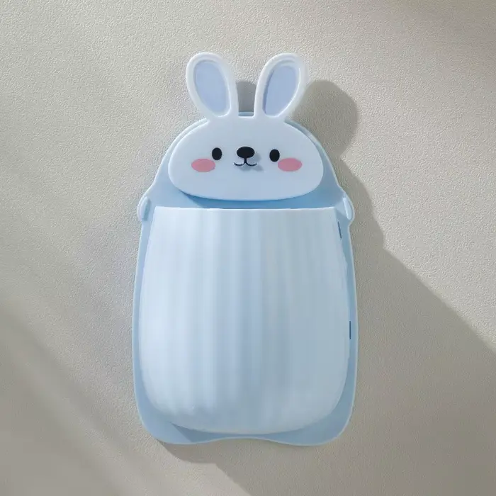 Support mural pour brosse de toilette sans perçage avec un design mignon de dessin animé pour les sa