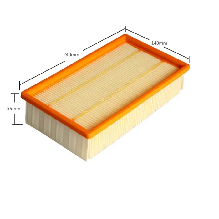 Filtre plat plissé de remplacement pour accessoires de modèle Karcher NT25