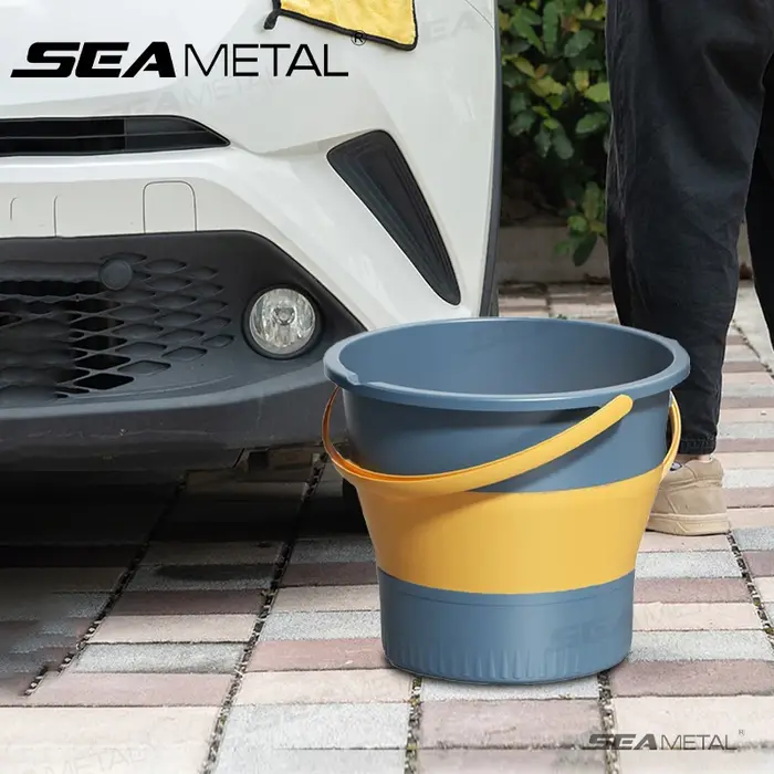 SEAMETAL 5L/10L seau pliable pour le lavage de voiture