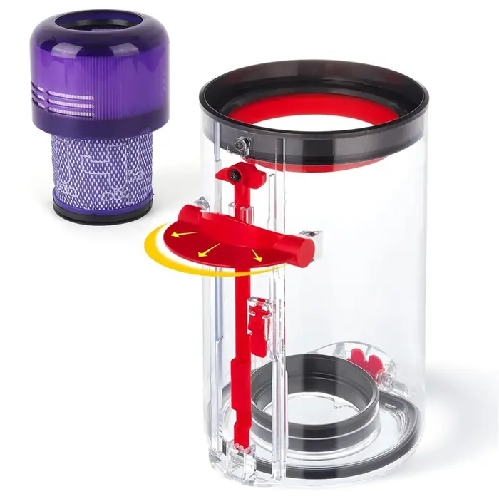 Poubelle d'aspirateur avec filtre HEPA, remplacement de la cartouche améliorée pour Dyson V11, V15, 