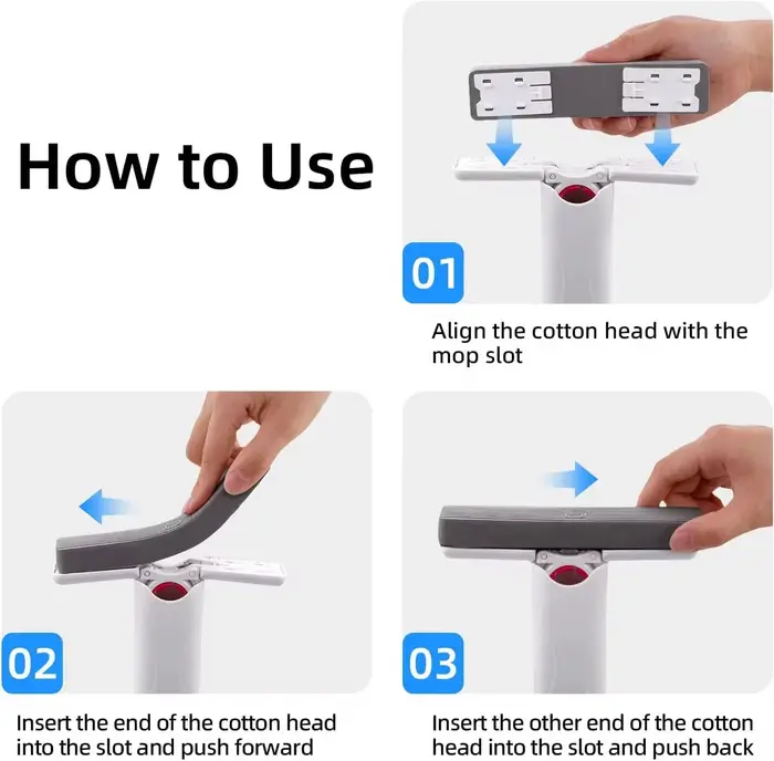 Mini vadrouille Portable pliable, nettoyage ménager, lavage mains libres pour le nettoyage du sol, des fenêtres de bureau, des outils de nettoyage de voiture