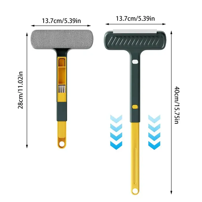 Outil de nettoyage de moustiquaires 2-en-1 multifonctionnel pour usage humide et sec