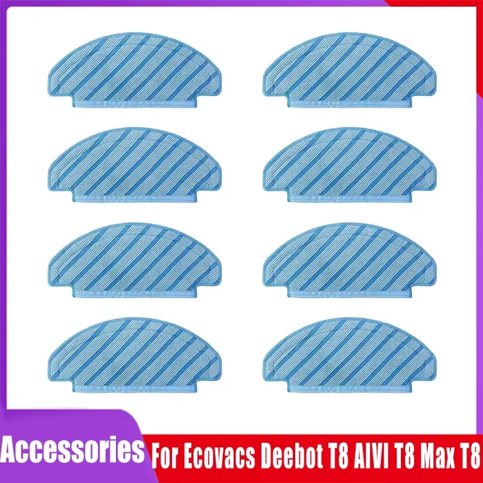 Chiffons de vadrouille lavables en superfibre pour aspirateur Ecovacs Deebot Ozmo T8 AIVI T8 Max N8 Pro Plus/ N8 Pro T9