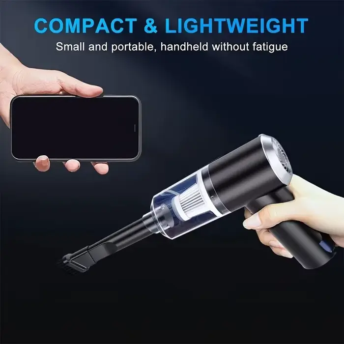 Mini aspirateur sans fil à forte aspiration, aspirateur rechargeable multifonctionnel, utilisé pour nettoyer l'ordinateur, la maison et la voiture