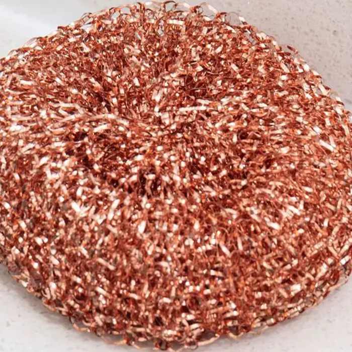 Lot de 2 brosses à vaisselle en fil de cuivre