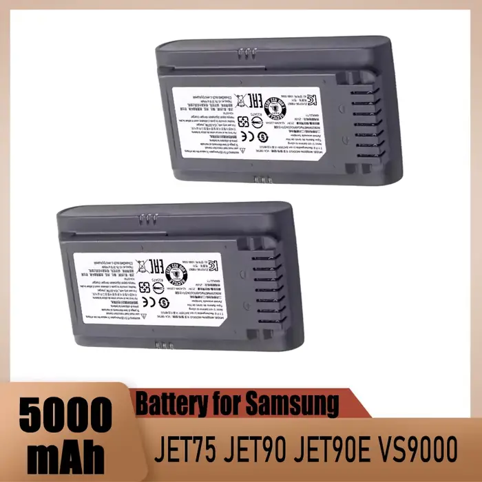 Batterie d'origine 100% pour aspirateur sans fil Samsung Vs9000 Jet90 Jet75 Jet90E VCA-SBT90
