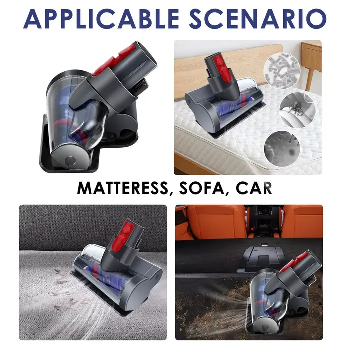 Tête de brosse motorisée anti-emmêlement pour Dyson V7/V8/V10/V11/V15 – Nettoyage en profondeur des canapés
