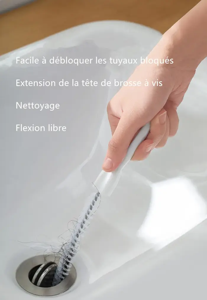 Brosse de dragage de tuyau longue durée