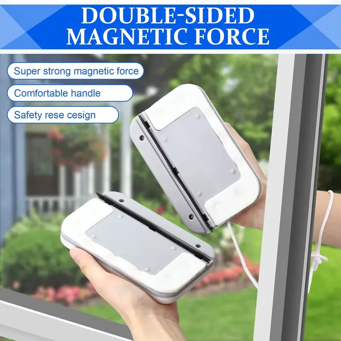 Outil de nettoyage de vitres magnétique, brosse à verre magnétique Double face, essuie-glace spécial