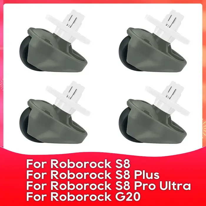 Roborock-Pièce de rechange pour aspirateur Roborock S8 Plus / S8 Pro Ultra / G20, roulette à roue av