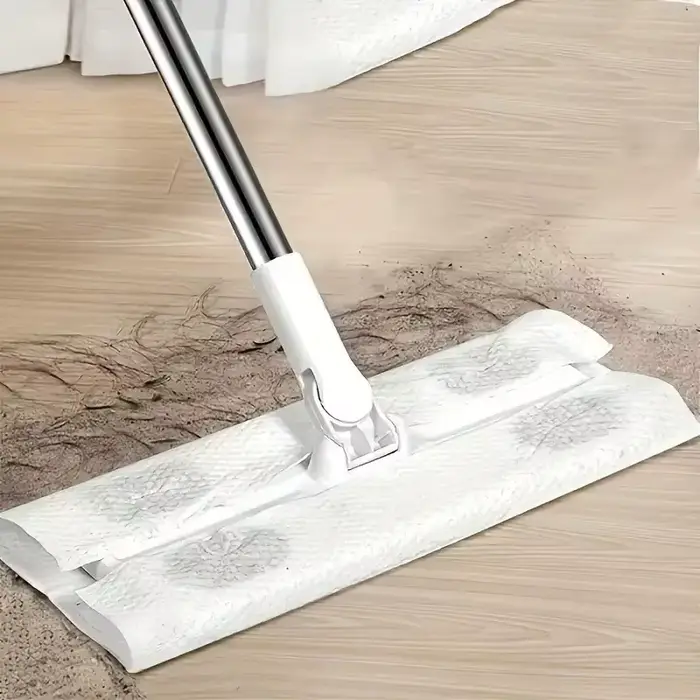 360 ° Serpillères plates avec nettoyage sans effort avec tampon de vadrouille jetable