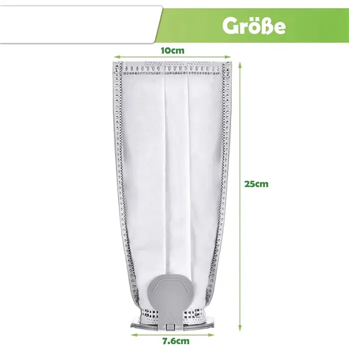 2X VK7 sacs d'aspirateur pour Vorwerk Kobold VK7 FP7 Premium sac filtrant
