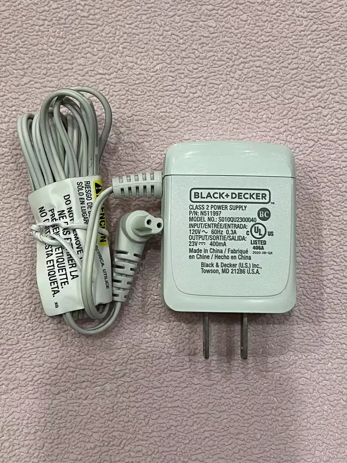 Convient pour adaptateur secteur pour aspirateur BLACK DECKER 14V 23V 400mA