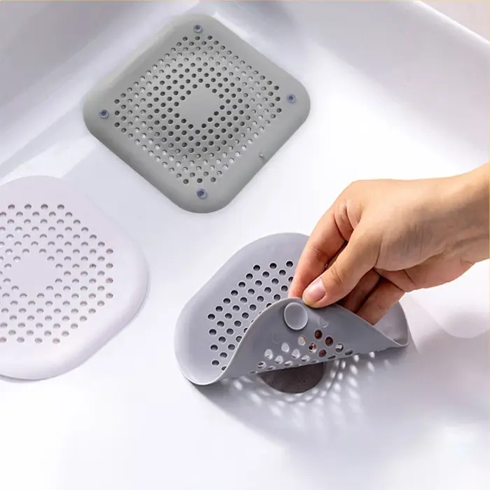 Filtre à cheveux en Silicone pour évier, filtre Anti-blocage, baignoire, douche, bouchon de vidange 