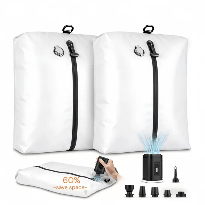 Sac de rangement sous vide de voyage avec pompe à air
