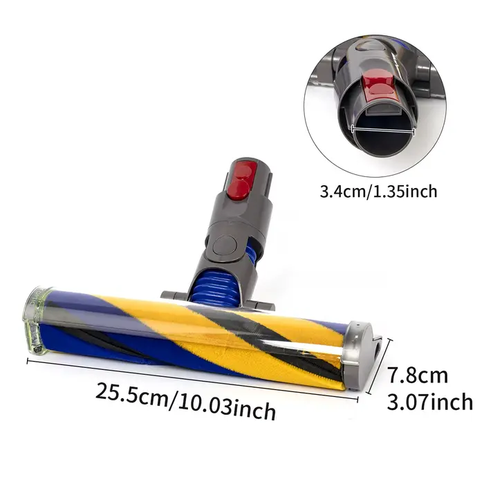 Rouleau de brosse souple et tête