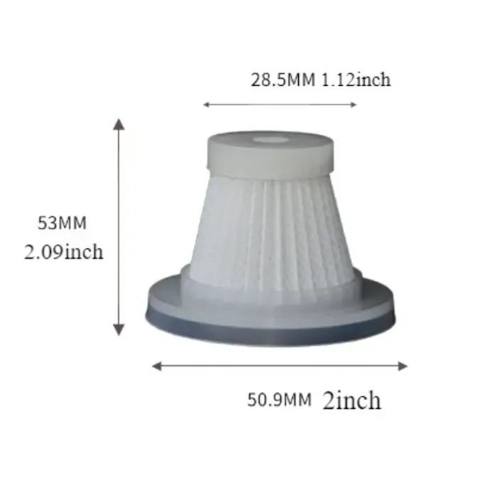 Filtre d'aspirateur de voiture sans fil