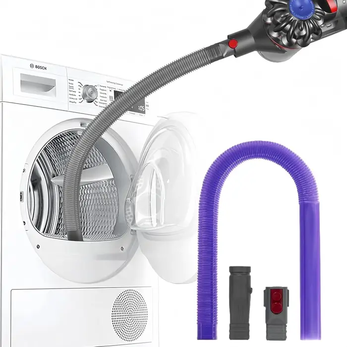 Buse d'aspiration pour dépoussiérage des conduits de sèche-linge et outil de nettoyage des fentes pour aspirateurs sans fil Dyson V7 V8 V10 V11 V12 V15 Gen5