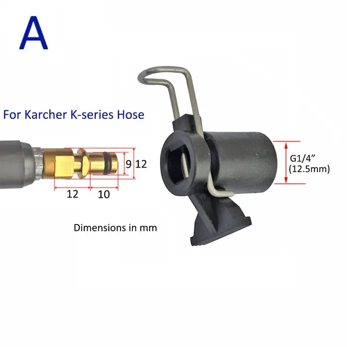 Adaptateur de raccord de tuyau de nettoyeur haute pression G1/4 M14 pour Karcher Bosche AR Black Decker Nilfisk STIHL