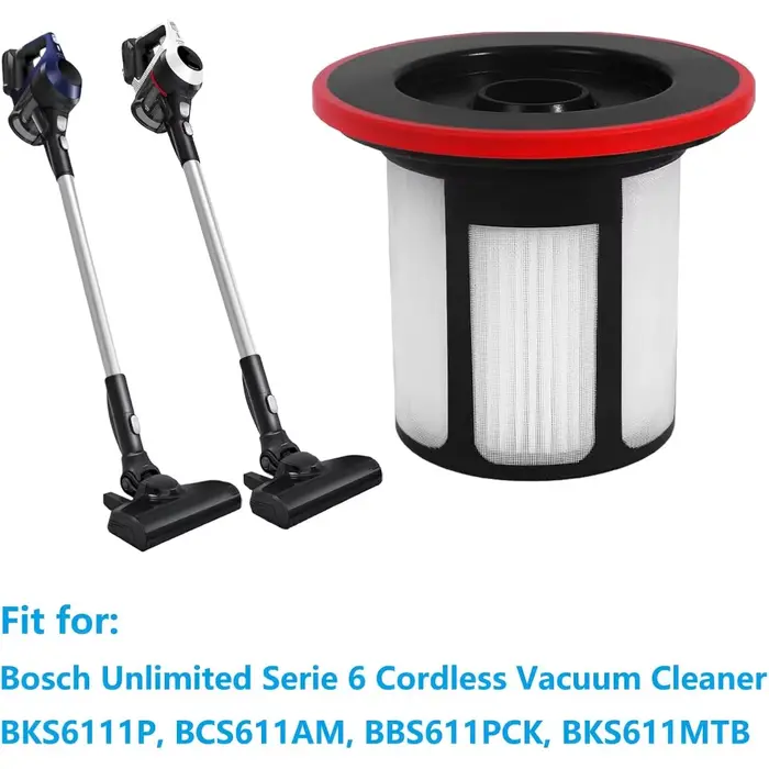 Accessoires de combinaison de filtres adaptés à Bosch Unlimited série 6 BCS611