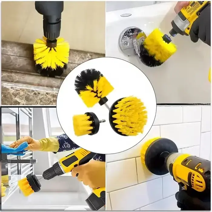 Kit de brosses à récurer électriques