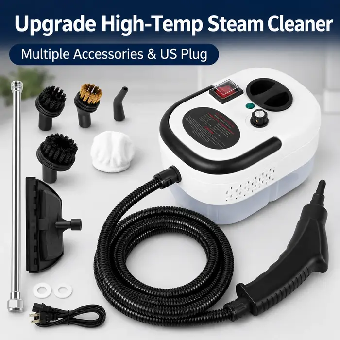 Nettoyeur vapeur haute température EU-2500W 110V, machine de nettoyage vapeur portable avec plusieurs accessoires, prise US