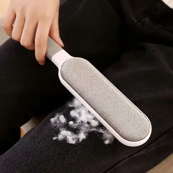 Épilateur Double face pour animaux de compagnie, brosse à peluches collante électrostatique manuelle, pour chat, vêtements, canapé, meubles, nettoyage de tapis