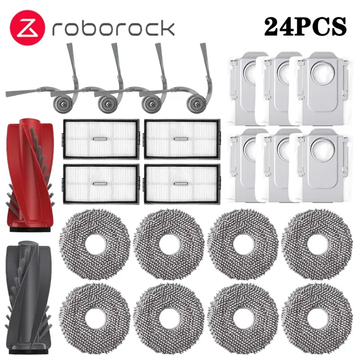 Roborock Saros 10R/S9 MaxV Slim/G20S Ultra accessoires brosse latérale principale vadrouille filtre Hepa sac à