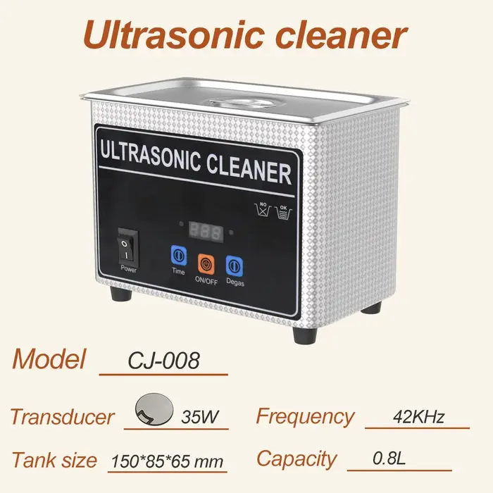 Nettoyeur à ultrasons professionnel, équipement sonique, pièces de moteur en métal, dégraissant d'hu