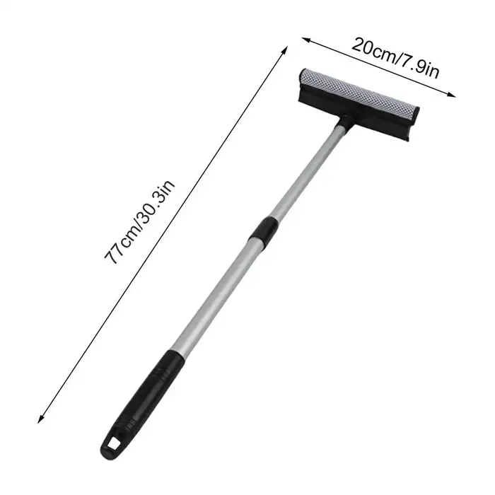 Outil de nettoyage de vitres de voiture 2-en-1, brosse télescopique, essuie-glace domestique pour vi