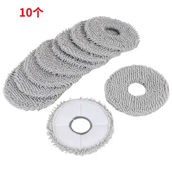 Lot de 10 serpillières lavables pour robot aspirateur