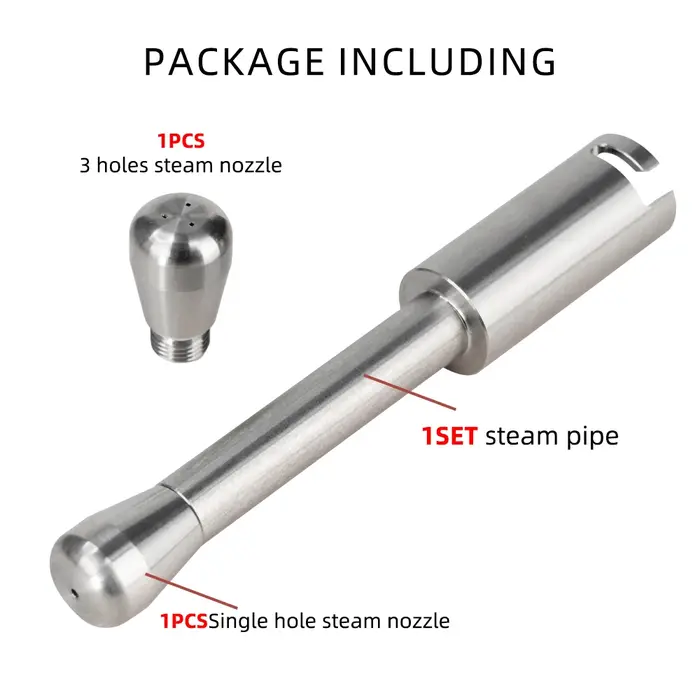 Baguette de buse de vapeur en acier inoxydable