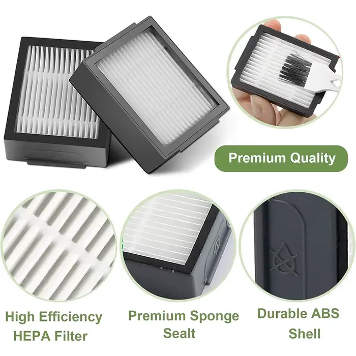 Pour iRobot Roomba evo, i,e Series:E5 E6 E7 i1 i3 i4 i5 i6 i7 i8 e, i, séries aspirateurs robots, pièces de rechange avec filtre HEPA