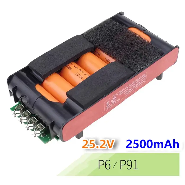 Batterie 100% originale 25.2V 2500mAh pour aspirateur sans fil Midea BP25225E BP25220G P6/P6 Snow/P6 Master/P91/P91